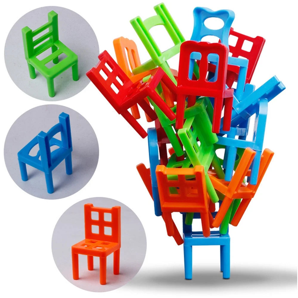 Easter Toys, Family Board Game Children Educatio L Toy Balance Stacking Chairs Office Game Gift for Kids