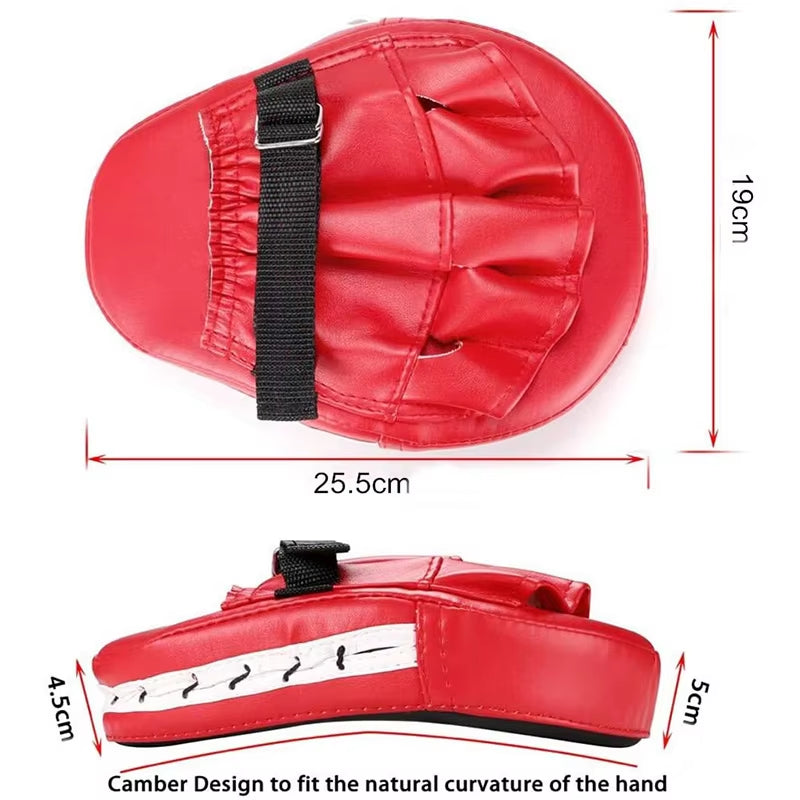 One Curved Glove Boxing Pad Hand Target Boxing Pad Gloves Training Focus Pad Taekwondo Muay Thai Mixed Martial Arts Boxing Glove