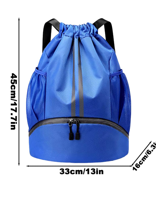 Load image into Gallery viewer, Foldable Waterproof Gym Bag Fitness Backpack Drawstring Shop Pocket Hiking Camping Beach Swimming Men Women Sports Bags
