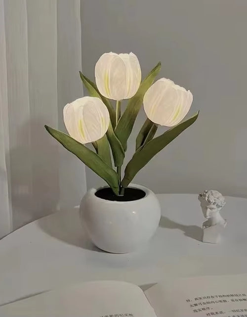 Load image into Gallery viewer, LED Tulip Lamp Night Simulation Flower Atmosphere Desk Light Room Table Decoration Lamp Gift for Girl Friend
