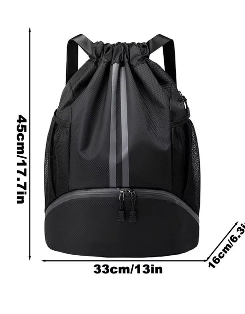 Load image into Gallery viewer, Foldable Waterproof Gym Bag Fitness Backpack Drawstring Shop Pocket Hiking Camping Beach Swimming Men Women Sports Bags
