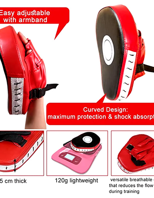 Load image into Gallery viewer, One Curved Glove Boxing Pad Hand Target Boxing Pad Gloves Training Focus Pad Taekwondo Muay Thai Mixed Martial Arts Boxing Glove
