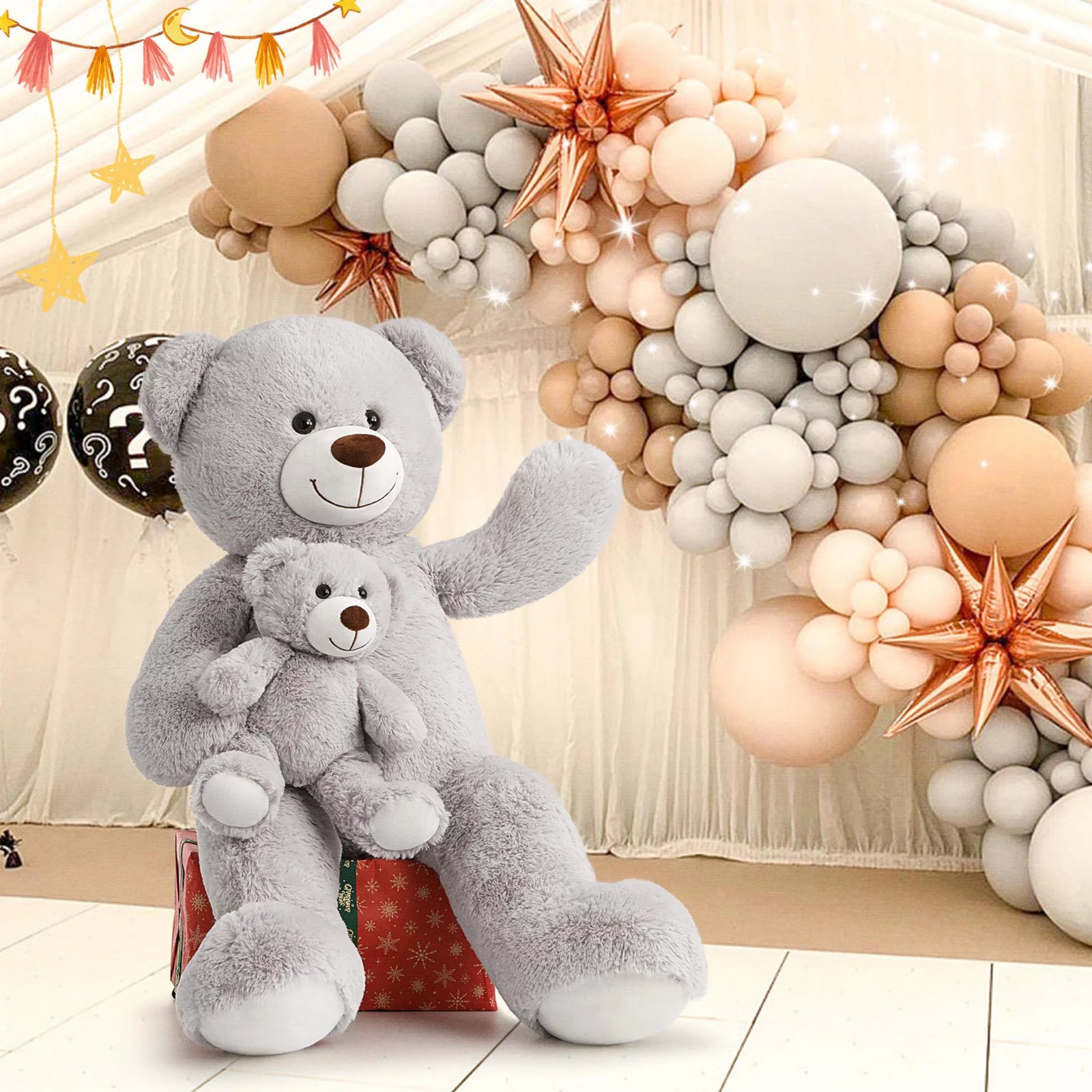 39" Giant Teddy Bear Mommy and Baby Soft Plush Bear Stuffed Animal