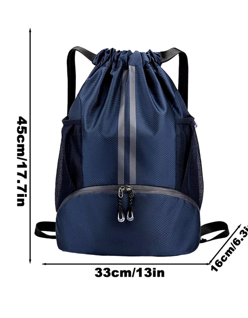 Load image into Gallery viewer, Foldable Waterproof Gym Bag Fitness Backpack Drawstring Shop Pocket Hiking Camping Beach Swimming Men Women Sports Bags
