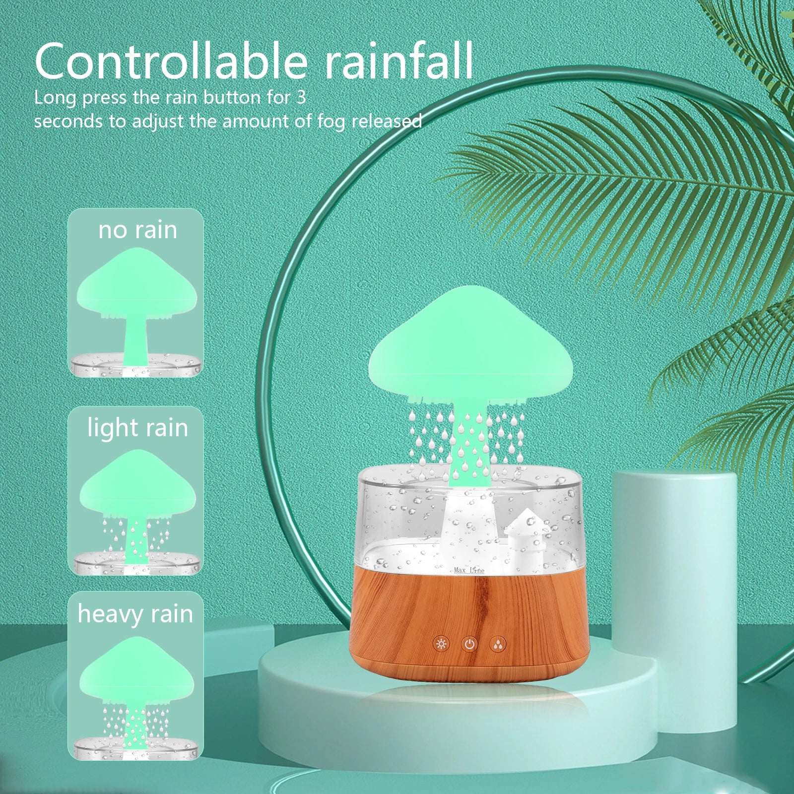 2024 Rain Cloud Humidifier Relax Diffuser Humidifier Raindrop Aromatherapy Machine Air Humidifier with 7 Colours Rain Lamp Home