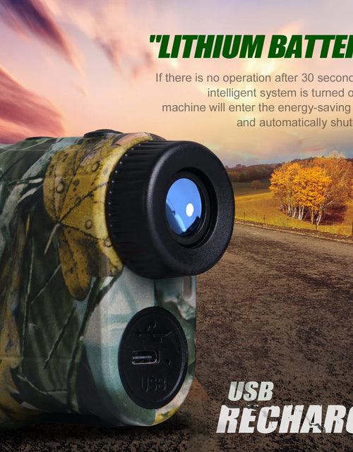 Load image into Gallery viewer, Hunting Laser Rangefinder with Rechargeable Battery, Maximum Operating Range 1000 Yards
