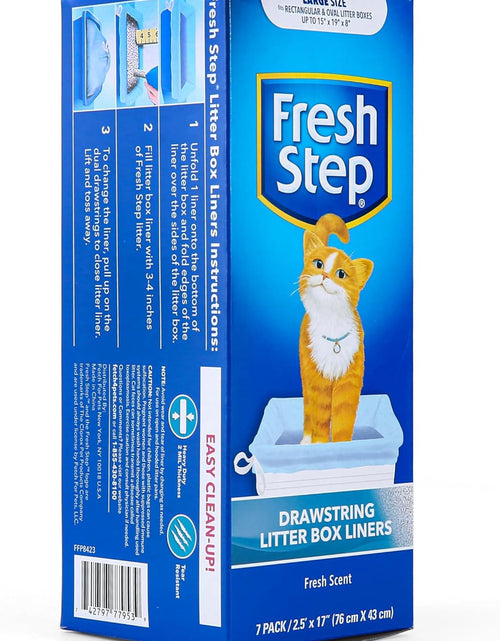 Load image into Gallery viewer, Drawstring Cat Litter Box Liners, Scented and Unscented Cat Liners-7 Count Cat Litter Liners-Kitty Litter Bags, Cat Litter Bags, Cat Litter Box Supplies, Litter Box Bags, Kitty Litter Liner
