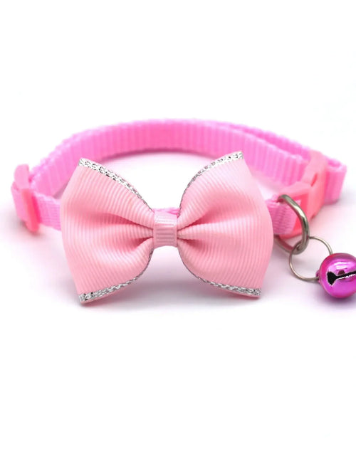 Load image into Gallery viewer, Pet Collars New Pet Bow Bell Collars Cute Cat Collars Pet Supplies Multicolor Adjustable Pet Dressing Tool Pet Accessories
