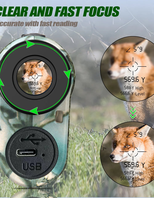 Load image into Gallery viewer, Hunting Laser Rangefinder with Rechargeable Battery, Maximum Operating Range 1000 Yards
