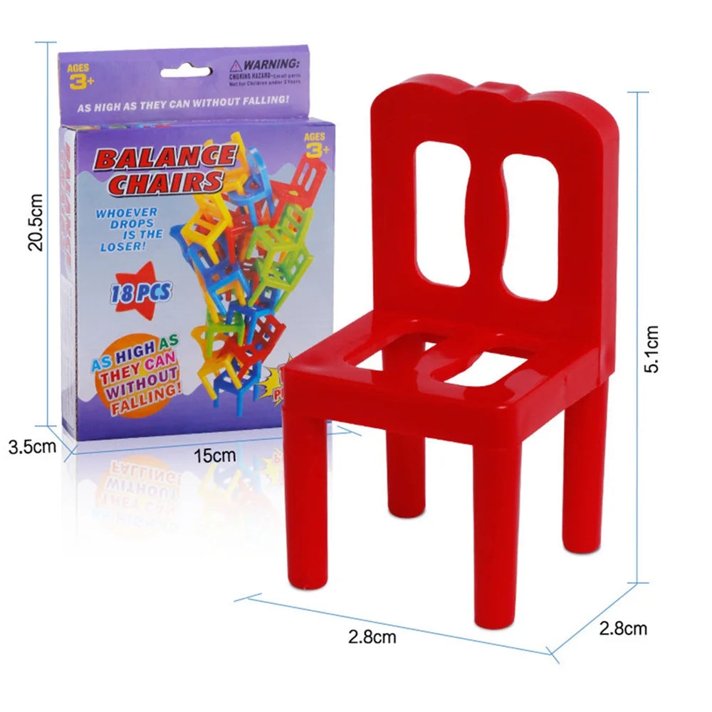 Easter Toys, Family Board Game Children Educatio L Toy Balance Stacking Chairs Office Game Gift for Kids