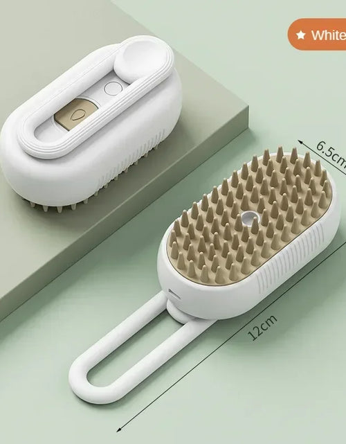 Load image into Gallery viewer, Electric Pet Brush 3 in 1 Cat Steam Brush Steam Dog Brush One-Click Spray Cat Hair Brush Massage Pet Grooming Comb Hair Removal
