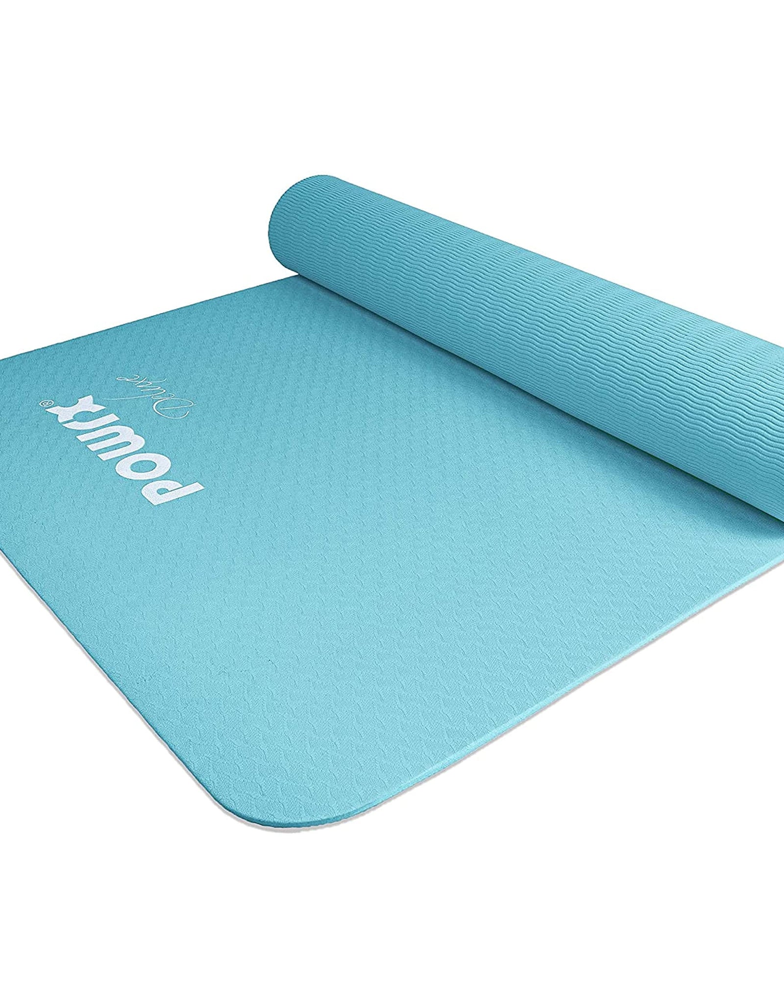 POWRX Yoga Mat TPE with Bag | Excersize Mat for Workout | Non-Slip Large Yoga Mat