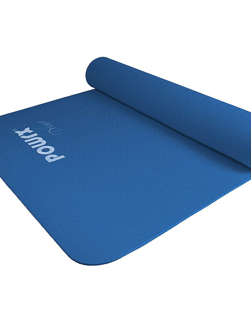 Load image into Gallery viewer, Powrx Yoga Mat Tpe with Bag Excersize Mat for Workout Non-Slip Large Yoga Mat
