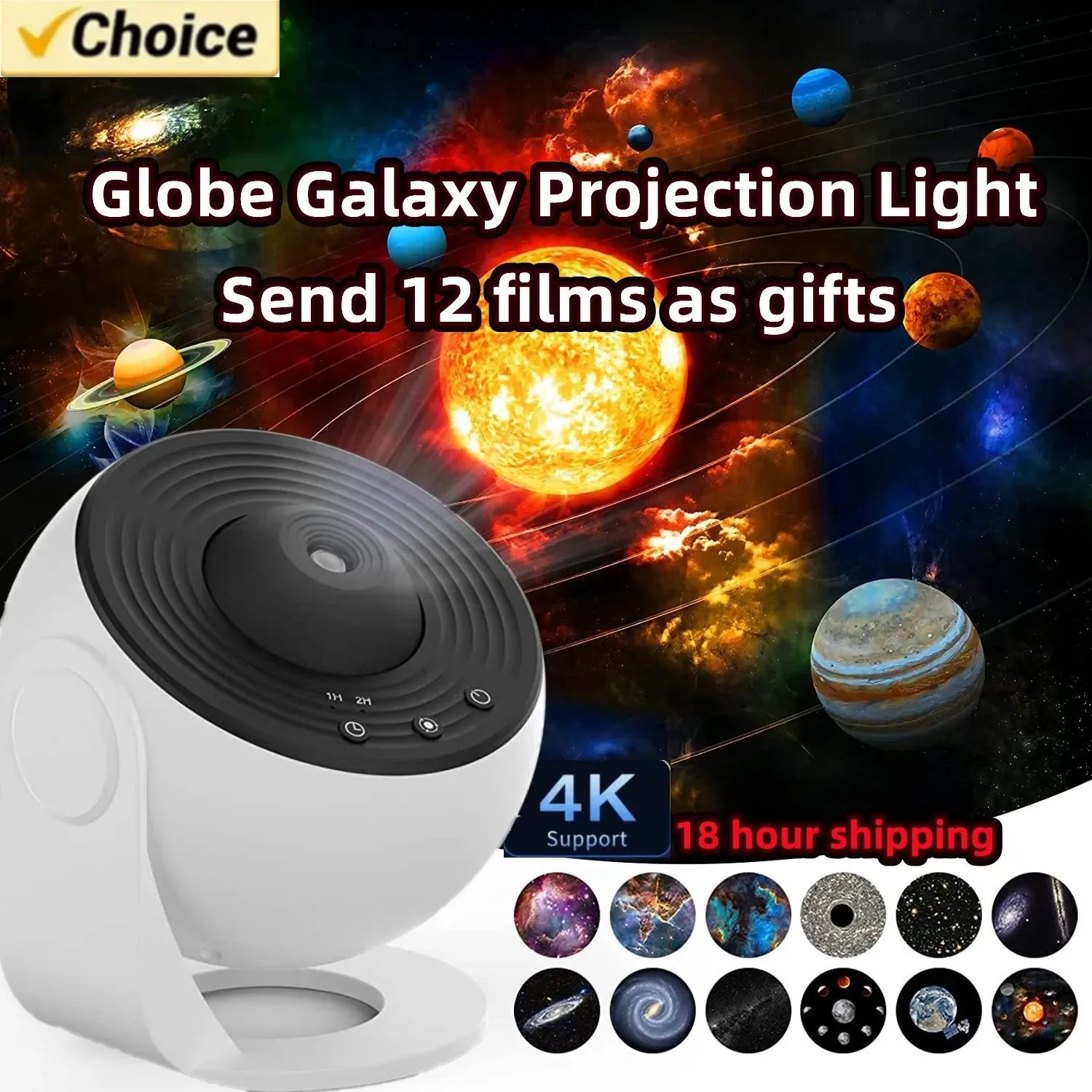 Sky Projector 360° Night Light Galaxy Projector Starry Rotate Planetarium Lamp for Kids Bedroom Valentines Day Gift Wedding Dec