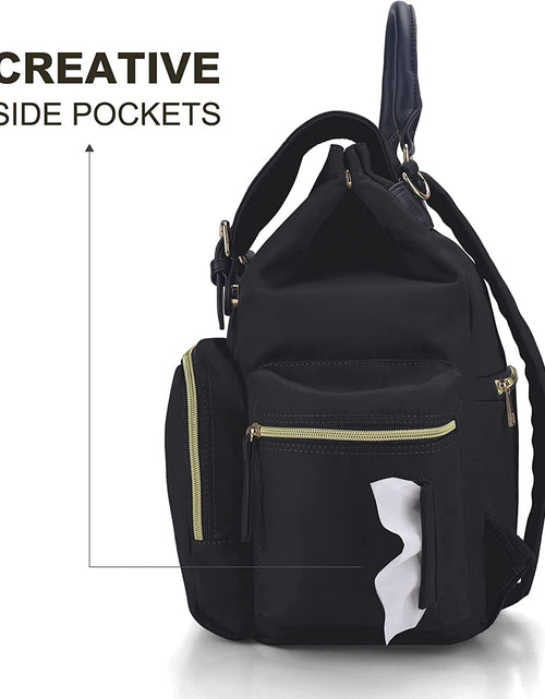 Load image into Gallery viewer, Diaper Bag Backpack, Multifunction Stylish Travel Baby Bag Backpack with Crossbody Strap, Maternity Nappy Bag
