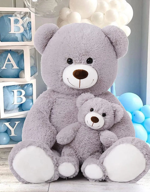 Load image into Gallery viewer, 39&quot; Giant Teddy Bear Mommy and Baby Soft Plush Bear Stuffed Animal
