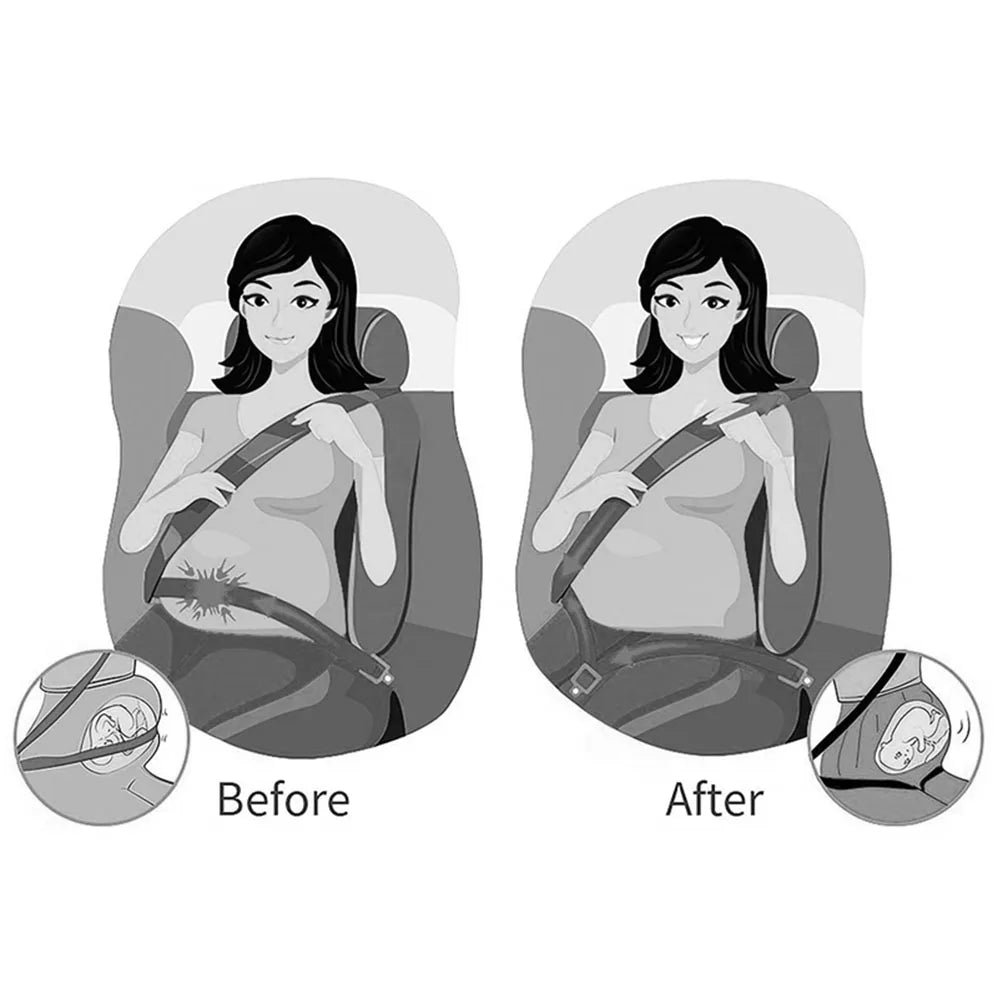 Car Seat Safety Belt for Pregnant Woman Maternity Moms Belly Unborn Baby Protector Adjuster Extender Kit Automotive Accessories