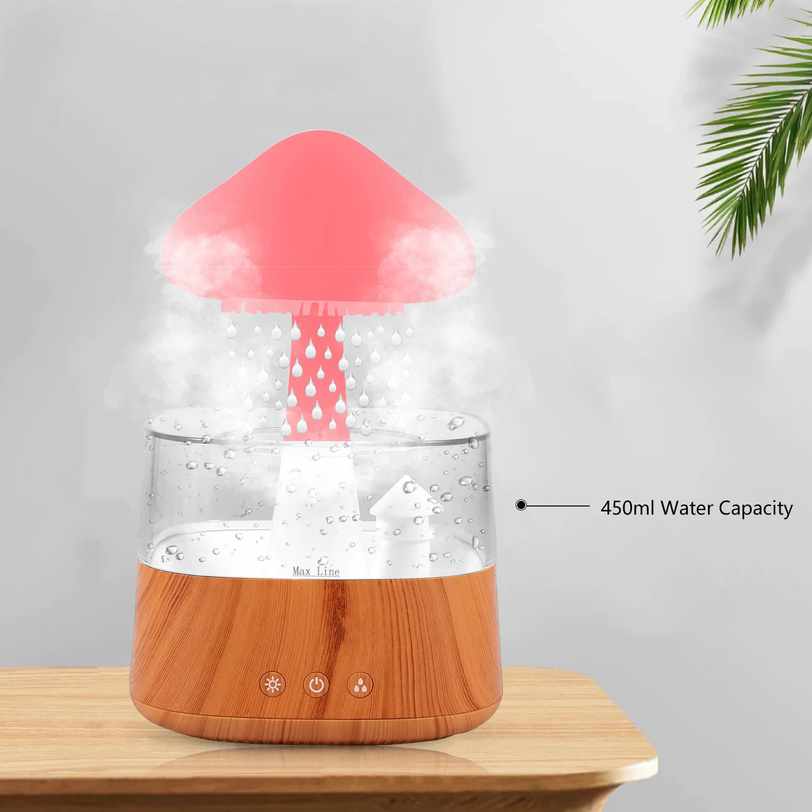 2024 Rain Cloud Humidifier Relax Diffuser Humidifier Raindrop Aromatherapy Machine Air Humidifier with 7 Colours Rain Lamp Home